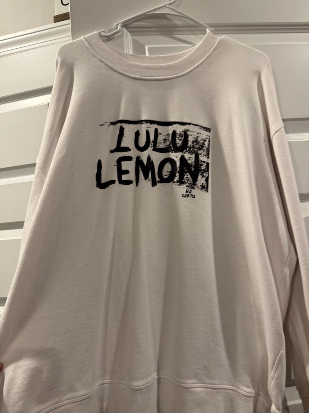 Lululemon Perfectly Oversized Crew *Ed Curtis Sweatshirt White